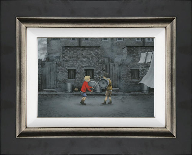 let battle commence framed canvas print by artist leigh lambert