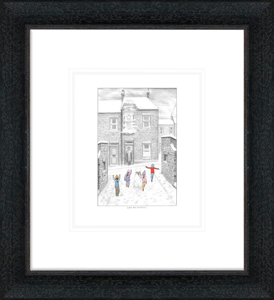 look out mister sketch framed print by artist leigh lambert