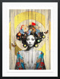 lotus framed print by artist the trunk of funk