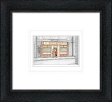 love story sketch framed print by artist leigh lambert