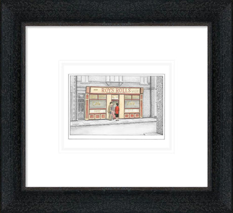 love story sketch framed print by artist leigh lambert