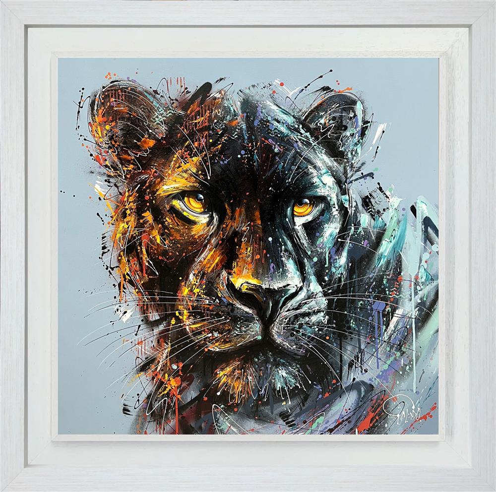 Luna framed print by artist joe galindo