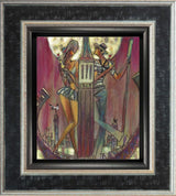 moonlight kiss framed print by artist andrei protsouk