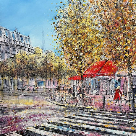 love on the cafe corner deluxe original box canvas by artist nigel cooke