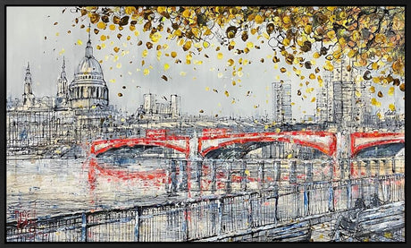southban breeze framed original by artist nigel cooke