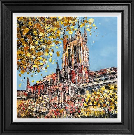 bury heights framed original by artist nigel cooke