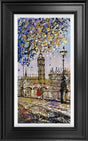 eyes on parliament square framed original by artist nigel cooke