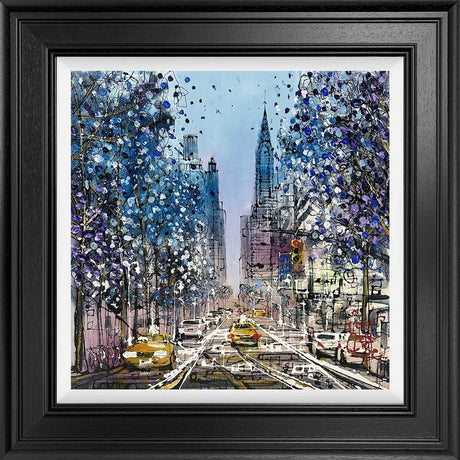 stopping at downtown framed original by artist nigel cooke