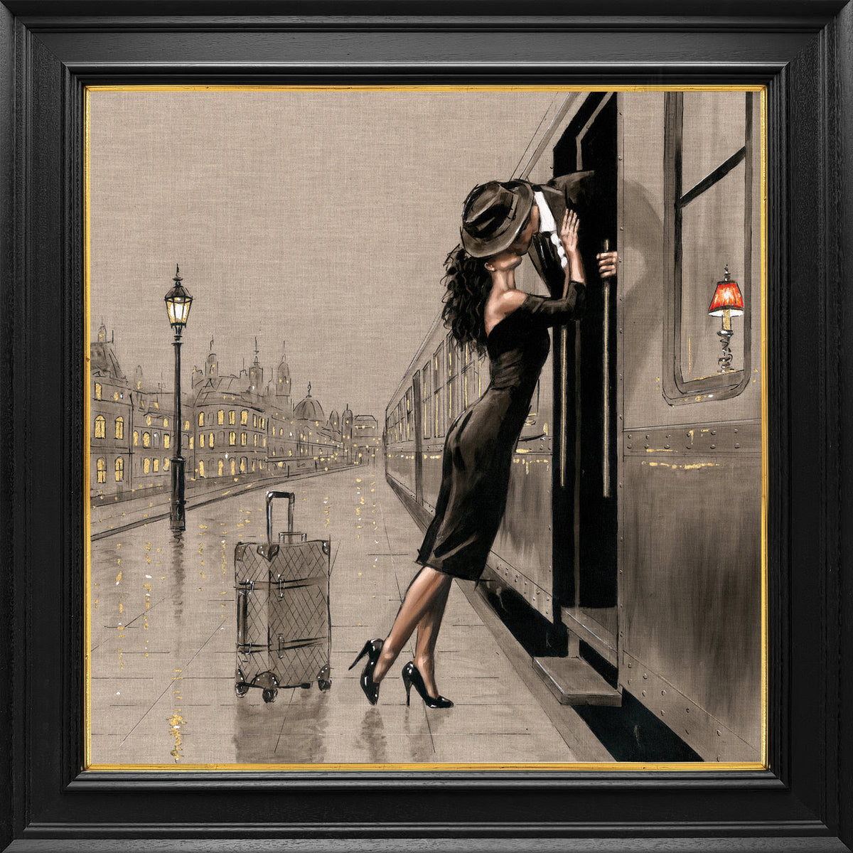 no moe miles between us framed print by artist richard blunt