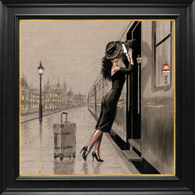no moe miles between us framed print by artist richard blunt
