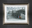 nobodys watching framed canvas print by artist leigh lambert
