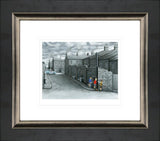 nobodys watching framed paper print by artist leigh lambert