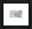 nobodyd watching sketch framed print by atist leigh lambert
