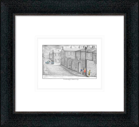 nobodyd watching sketch framed print by atist leigh lambert