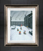 off we go framed canvas print by artist leigh lambert