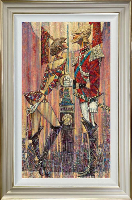 on guard framed print by artist andrei protsouk