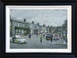 on the cobbles framed deluxe canvas print by artist leigh lambert