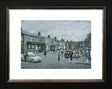 on the cobbles framed paper print by artist leigh lambert