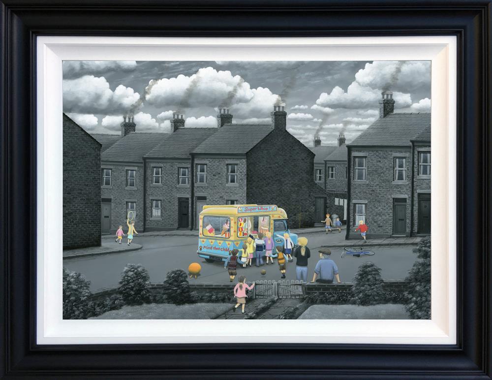 one at a time framed deluxe canvas print by artist leigh lambert