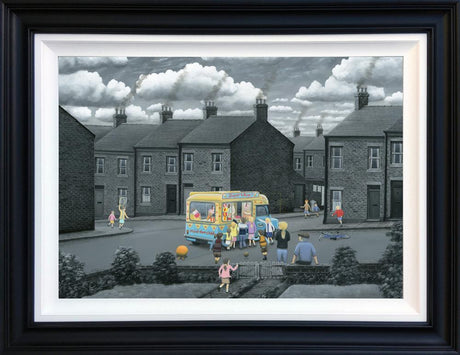 one at a time framed deluxe canvas print by artist leigh lambert