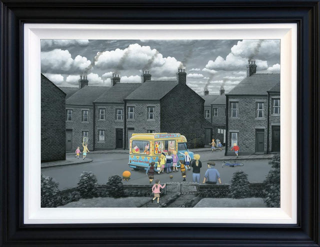 one at a time framed deluxe canvas print by artist leigh lambert