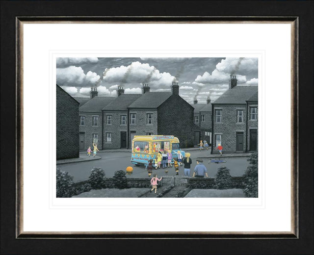 one at a time framed paper print by artist leigh lambert