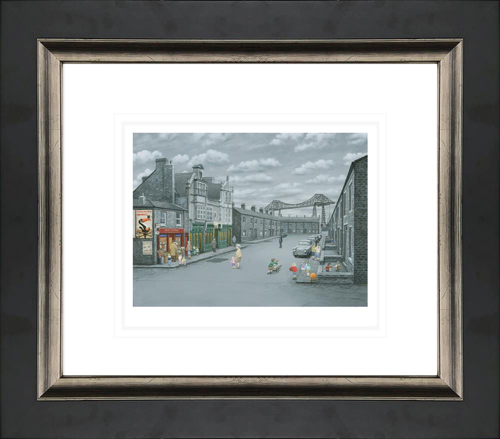 over the border exclusive framed paper print by artist leigh lambert