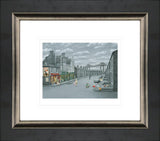 over the border exclusive framed paper print by artist leigh lambert
