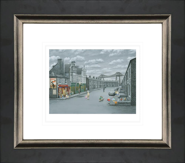 over the border exclusive framed paper print by artist leigh lambert