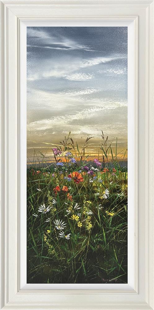 painted in the wind framed original by artist kimberley harris