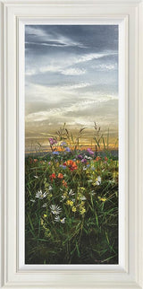 painted in the wind framed original by artist kimberley harris
