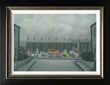 park life framed canvas print by artist leigh lambert