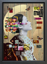 patiene deluxe framed embellished print by artist the trunk of funk