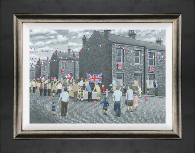 pride of britain framed canvas print by artist leigh lambert