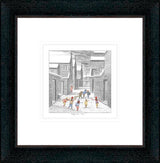 ready aim fire sketch framed print by artist leigh lambert