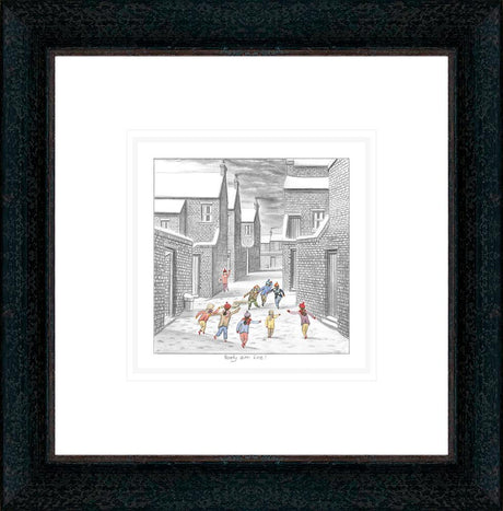 ready aim fire sketch framed print by artist leigh lambert