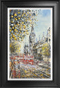 red route rush framed original by artist nigel cooke