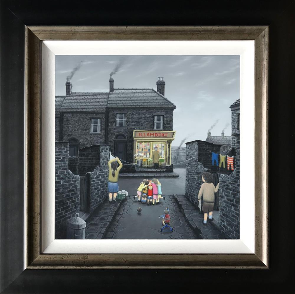 save me one framed canvas print by artist leigh lambert