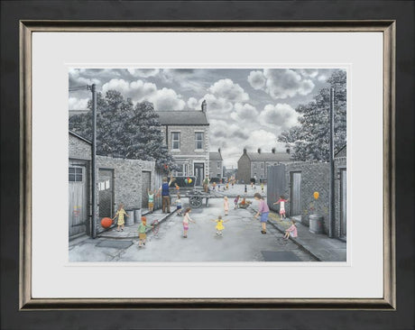 schools out for summer framed paper print by artist leigh lambert