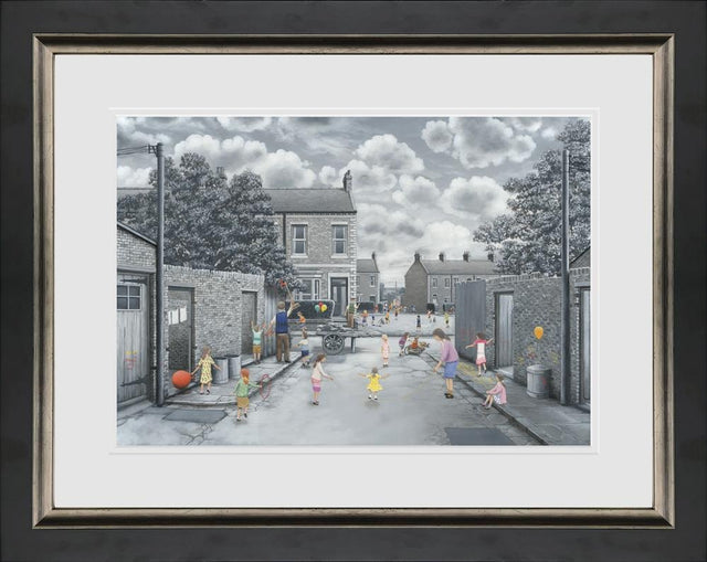 schools out for summer framed paper print by artist leigh lambert
