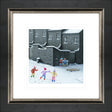 sitting ducks framed paper print by artist leigh lambert
