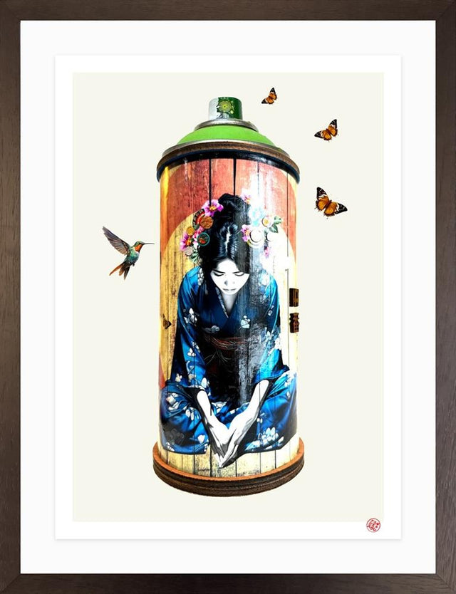 small sanctuary urban can framed print by artist the trunk of funk