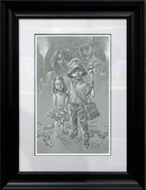 snakes why'd it have to be snakes sketch framed by artist craig davison