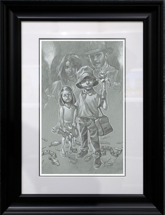 snakes why'd it have to be snakes sketch framed by artist craig davison