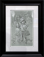 snakes why'd it have to be snakes sketch framed by artist craig davison