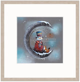 snowman and friends framed print by artist gary walton
