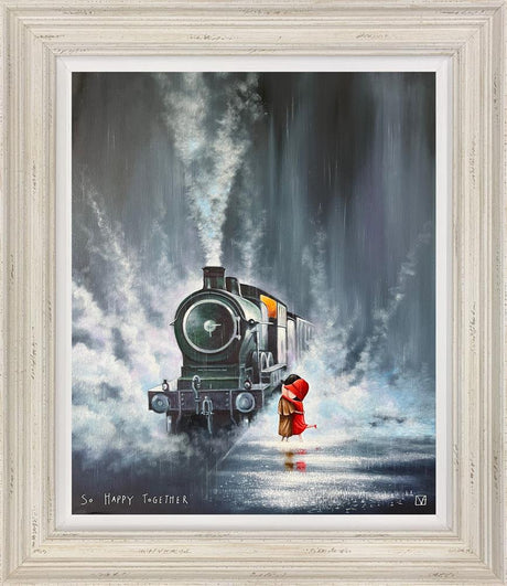 so happy together framed print by artist michael abrams