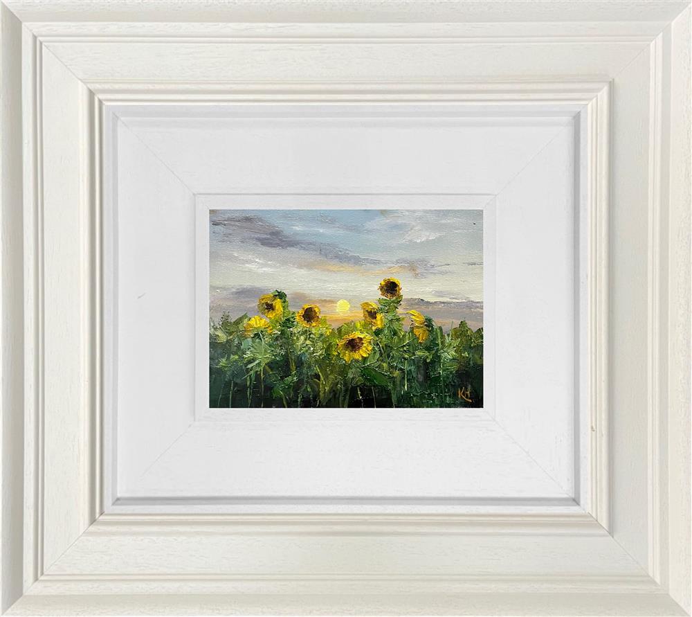 summers last glow framed original by artist kimberley harris