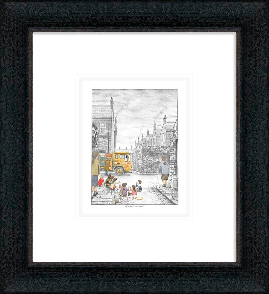 thats better sketch framed print by artist leigh lambert