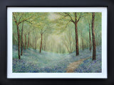 the blue awakening framed original by artist chris bourne